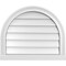 Ekena Millwork Round Top Surface Mount PVC Gable Vent w/ 2"W x 2"P Brickmould Sill Frame, 24"W x 20"H GVPRT24X2003SN - alternate 1